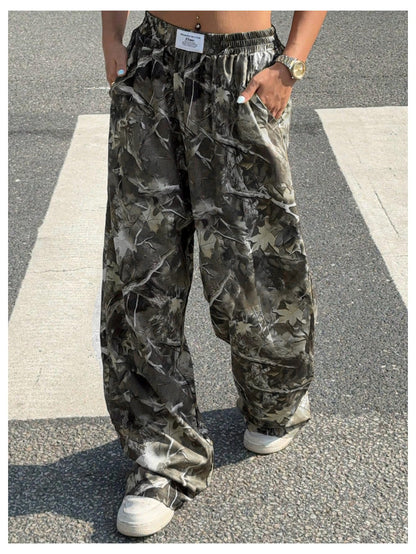 Women's Camo Baggy Cargo Sweatpants