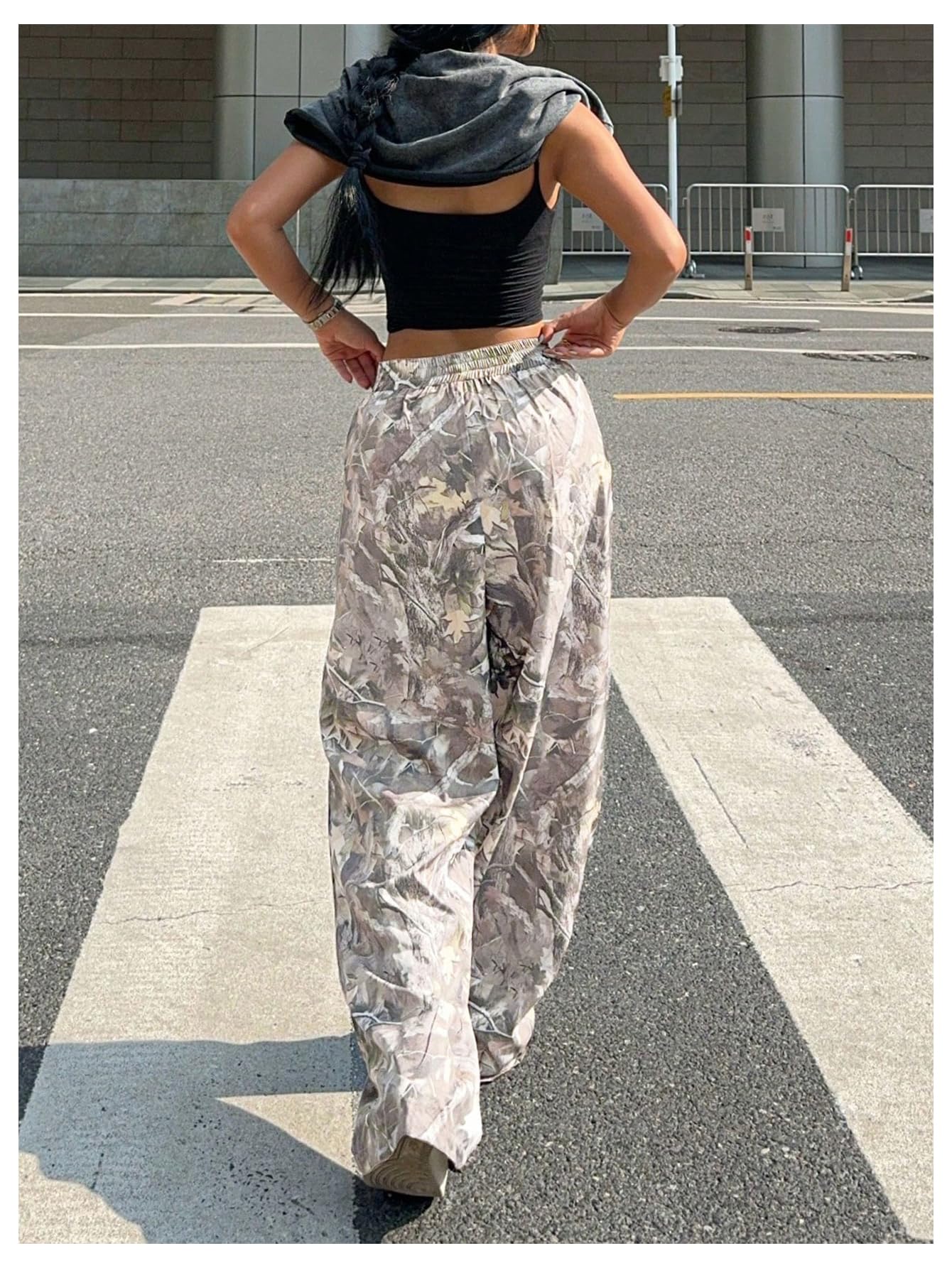 Women's Camo Baggy Cargo Sweatpants