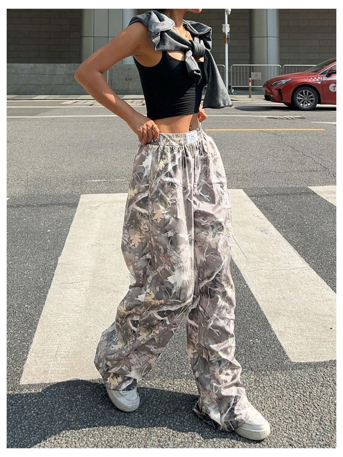 Women's Camo Baggy Cargo Sweatpants