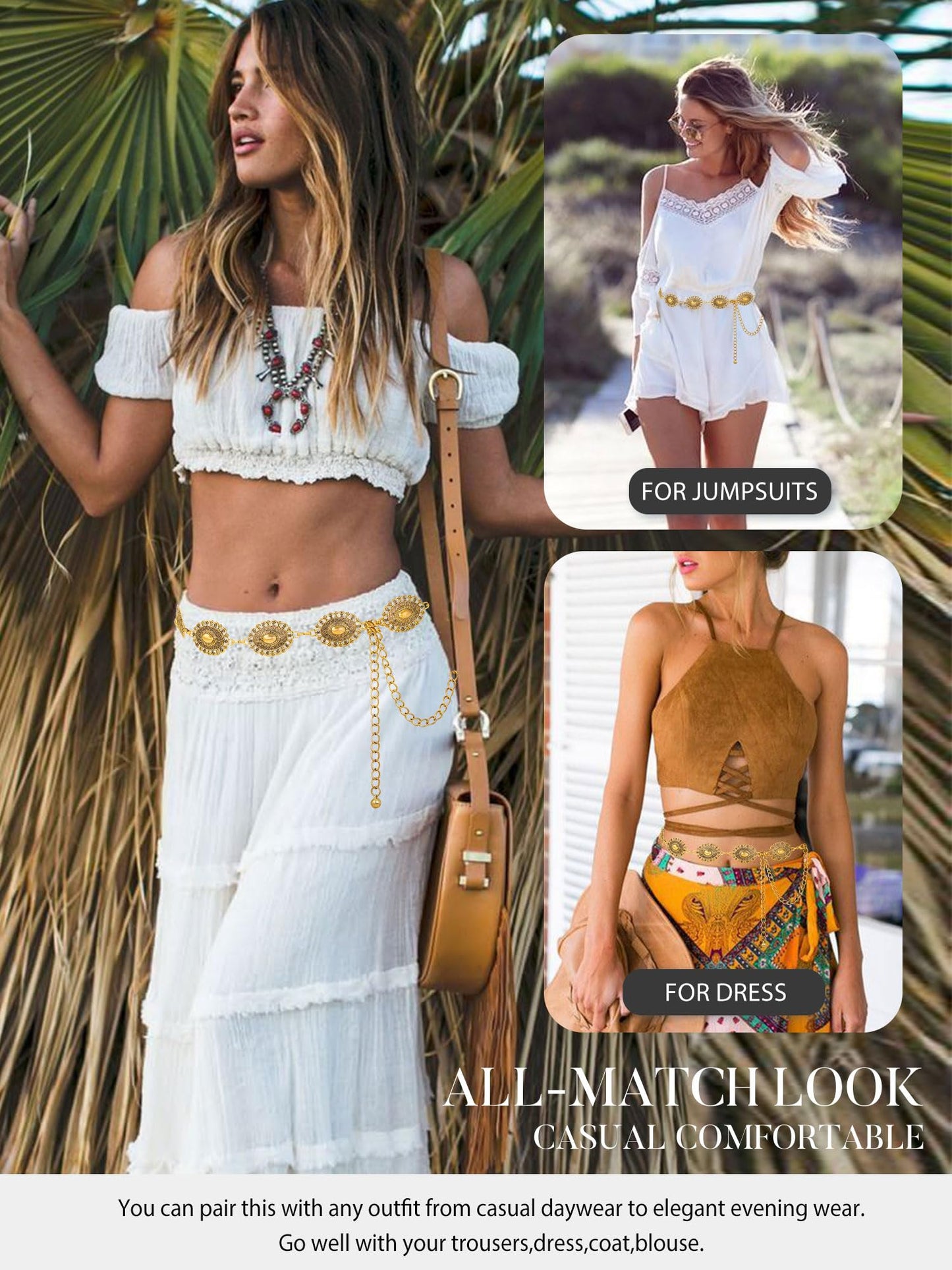 Metal Waist Chain Link Belt