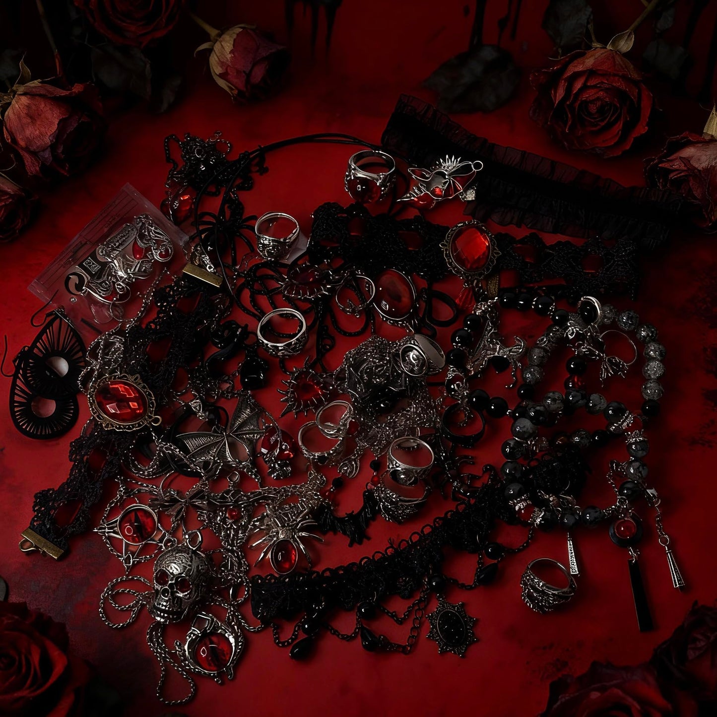 Mystery Jewelry Jar for Women, Gothic Witchy Jewelry Gift Set