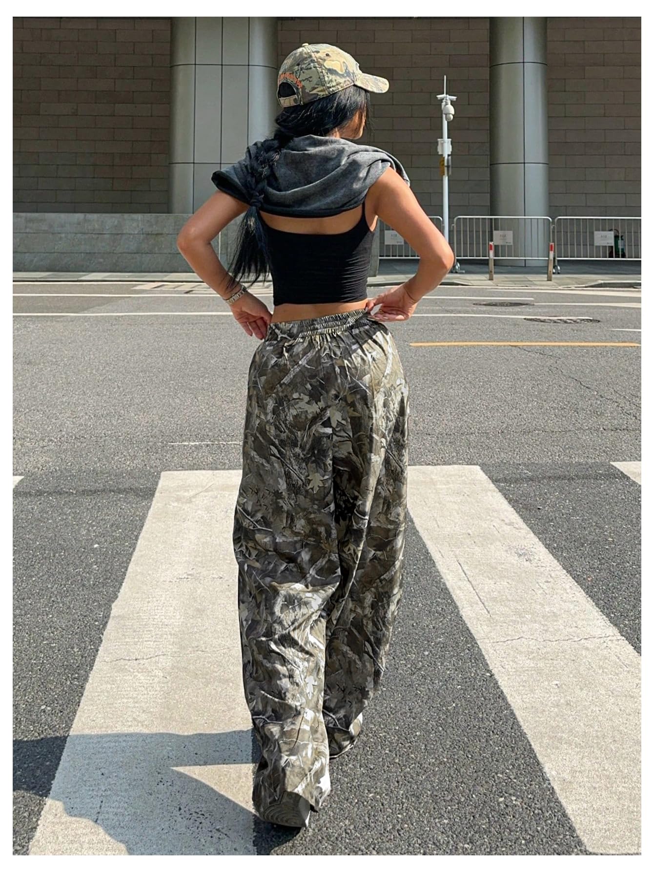 Women's Camo Baggy Cargo Sweatpants