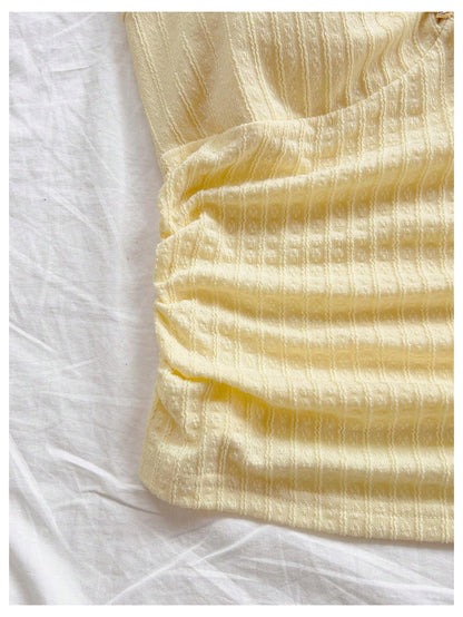 Women's V Neck Halter Tops Open Back