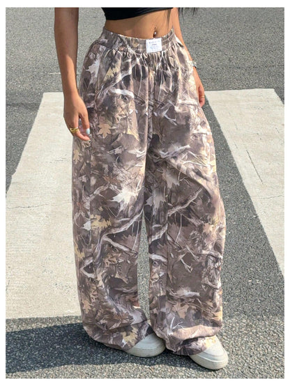 Women's Camo Baggy Cargo Sweatpants