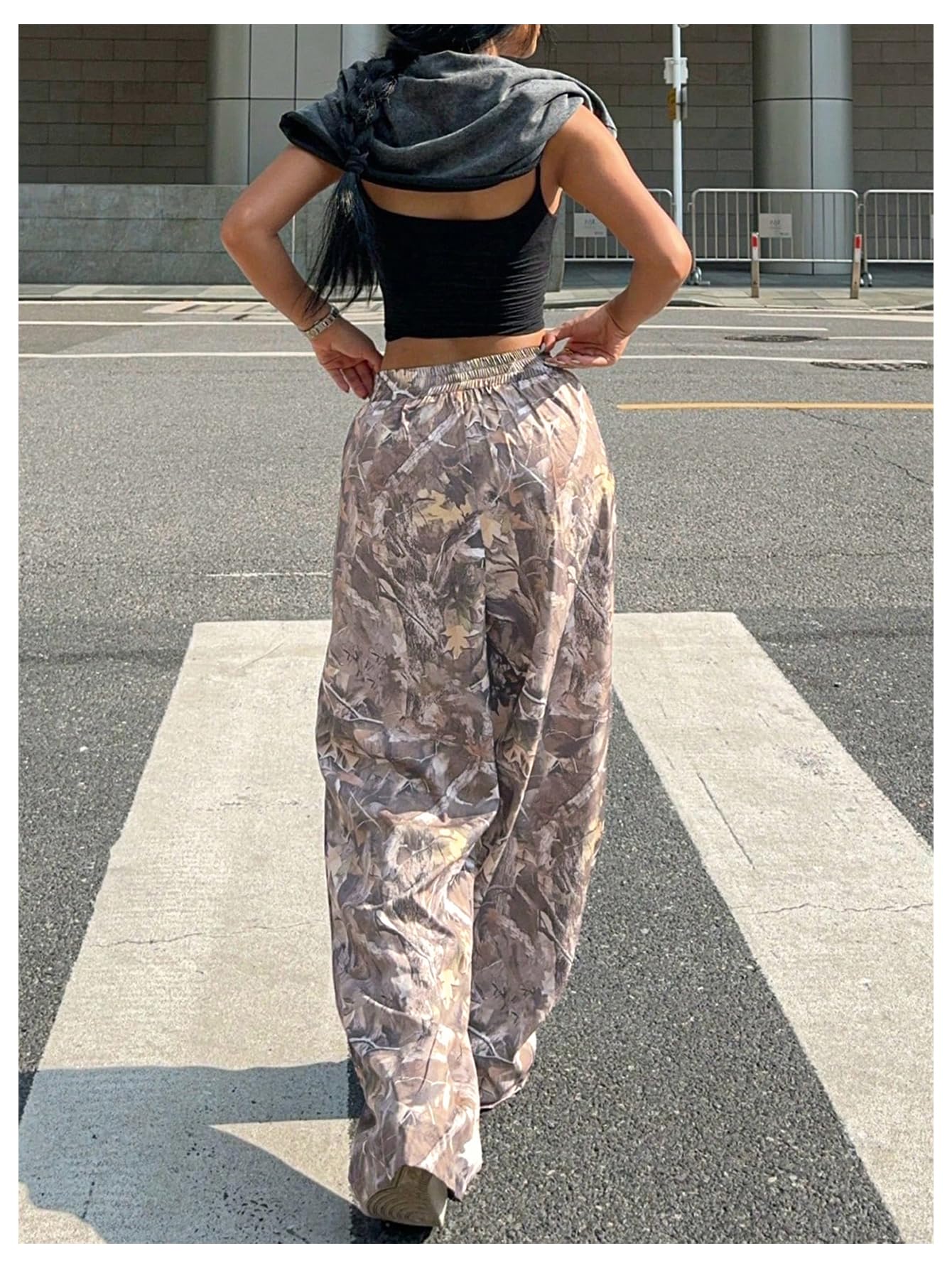 Women's Camo Baggy Cargo Sweatpants