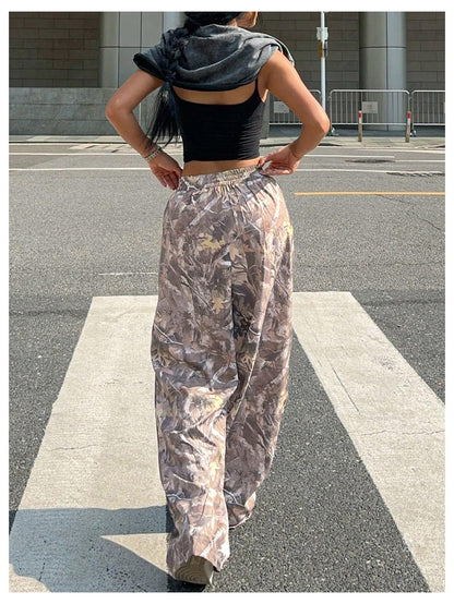 Women's Camo Baggy Cargo Sweatpants