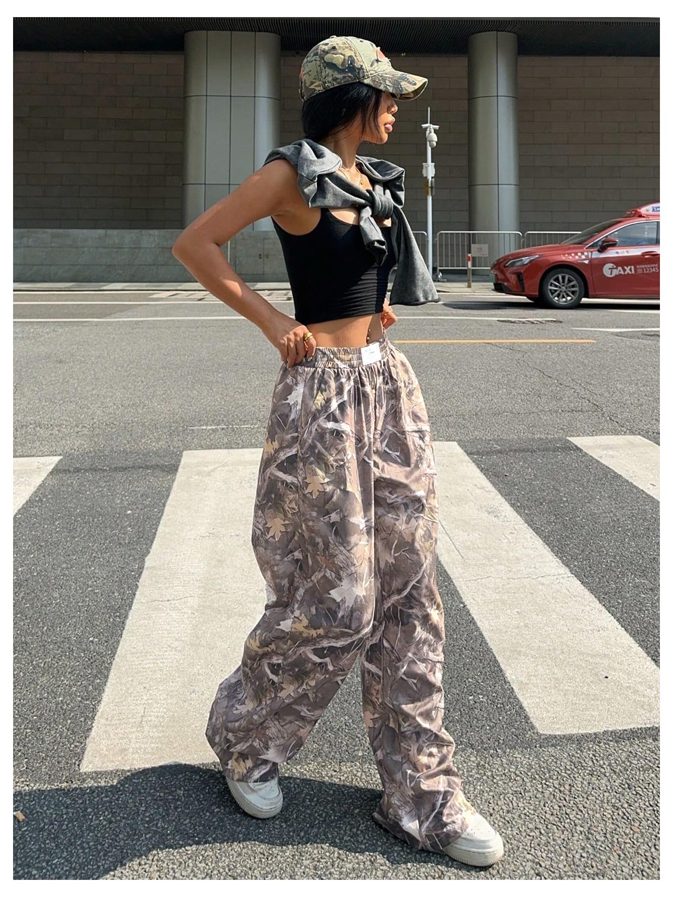 Women's Camo Baggy Cargo Sweatpants