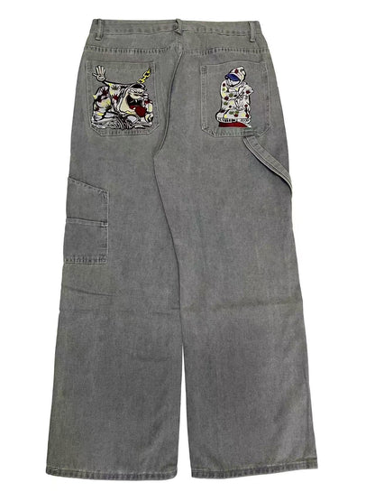 Y2K Baggy Jeans – Unisex Streetwear