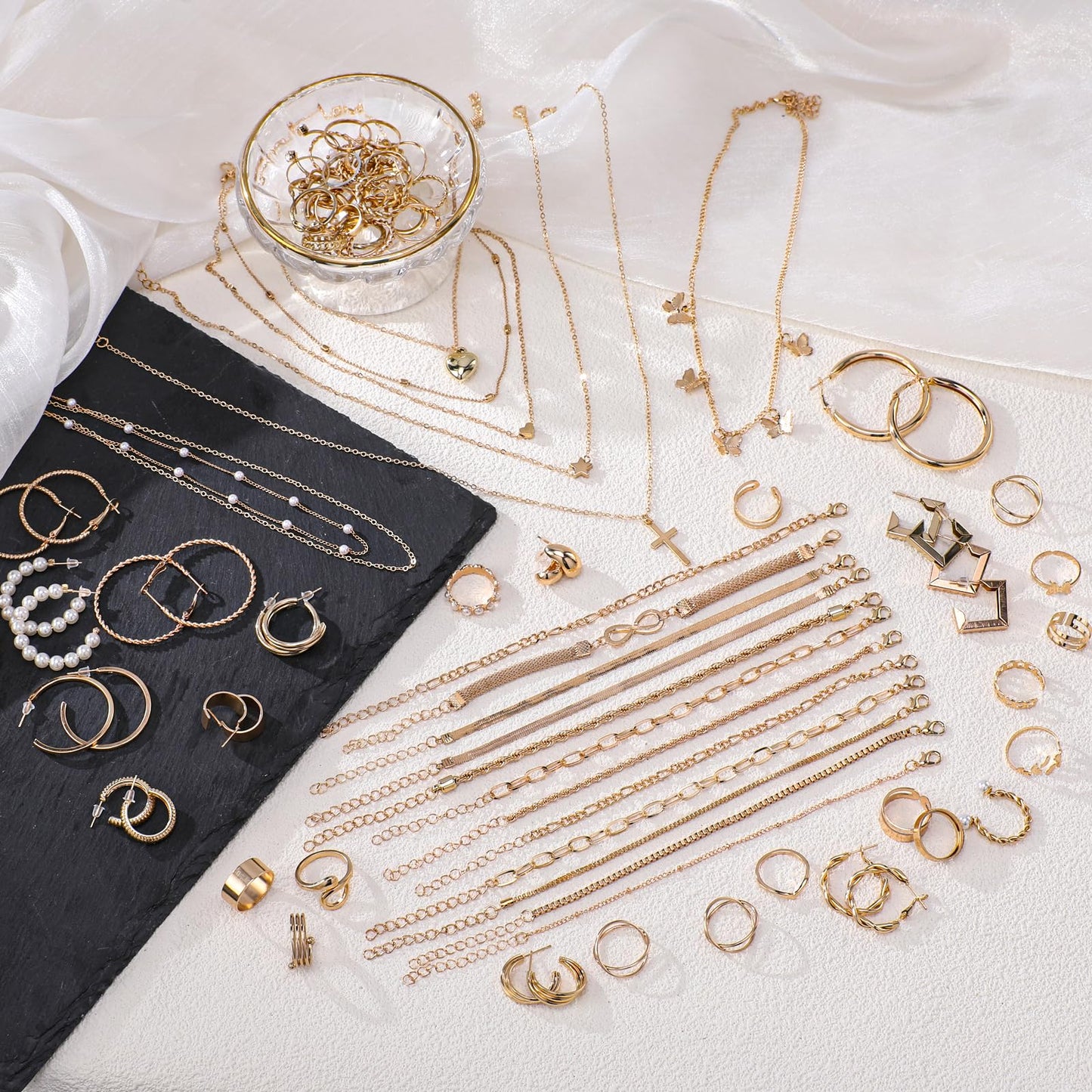 Mystery Jewelry Jar for Women - Surprise Jewelry Box Vintage Gift Set Multi Style