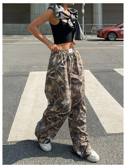Women's Camo Baggy Cargo Sweatpants