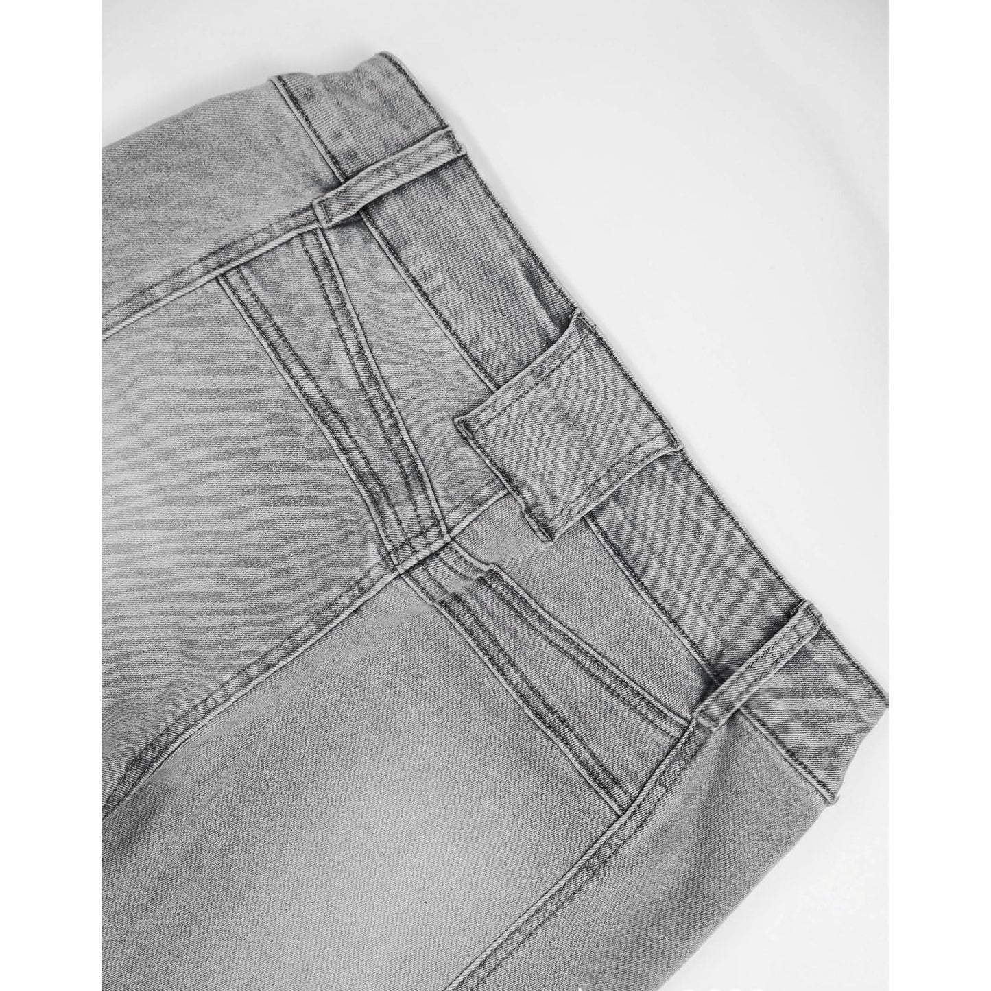 Low Rise Flare Jeans Y2K Stretchy Bell Bottom 90s Denim Washed Jeans
