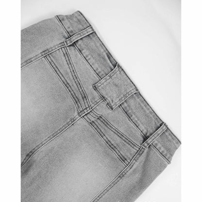 Low Rise Flare Jeans Y2K Stretchy Bell Bottom 90s Denim Washed Jeans