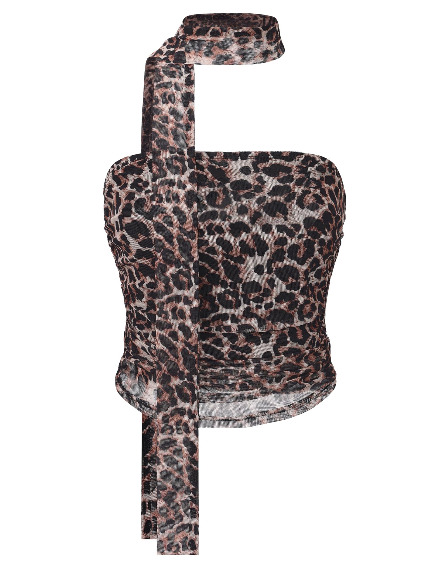 Women's Leopard Print Tube Top Cheetah Print