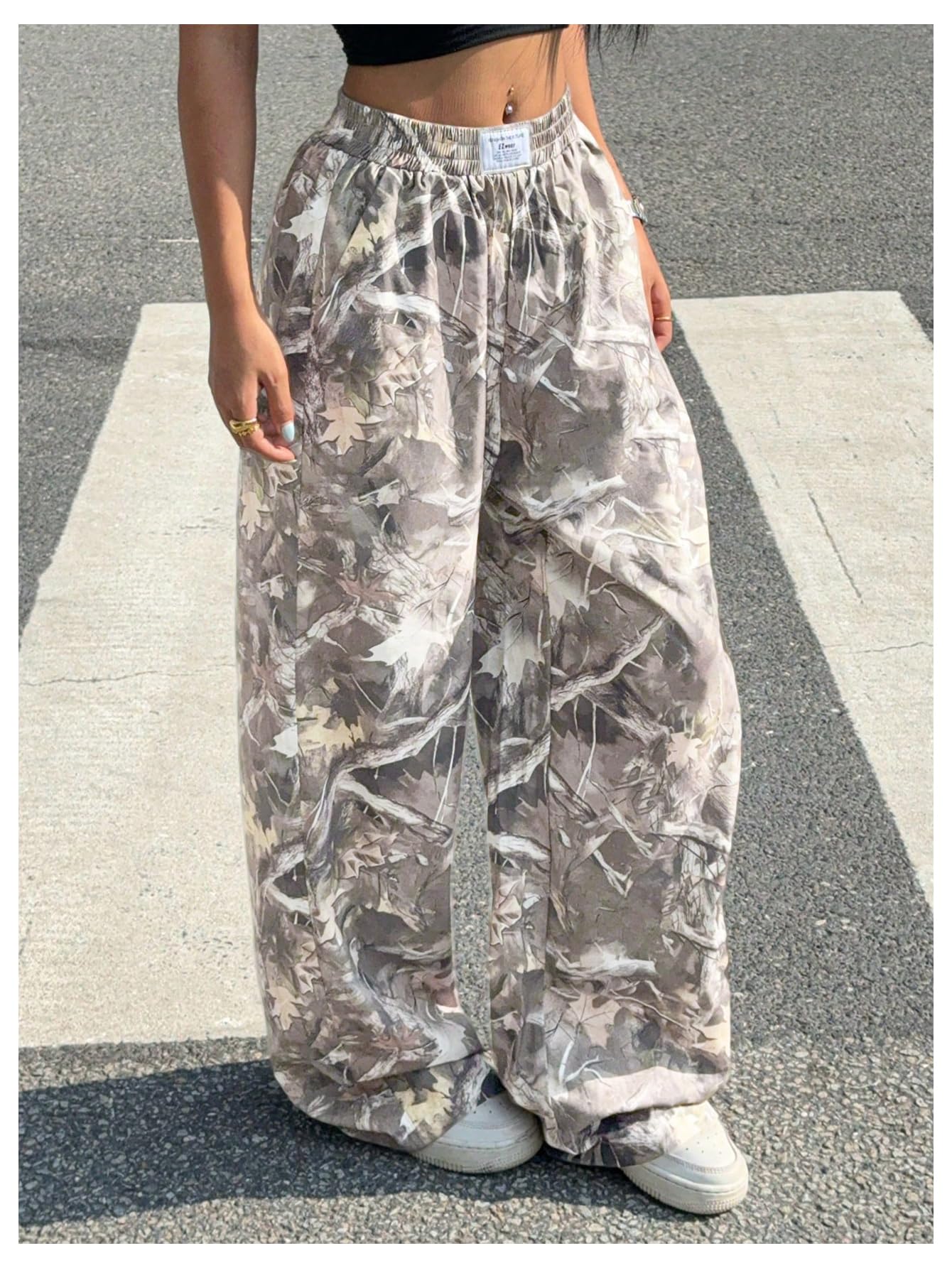 Women's Camo Baggy Cargo Sweatpants