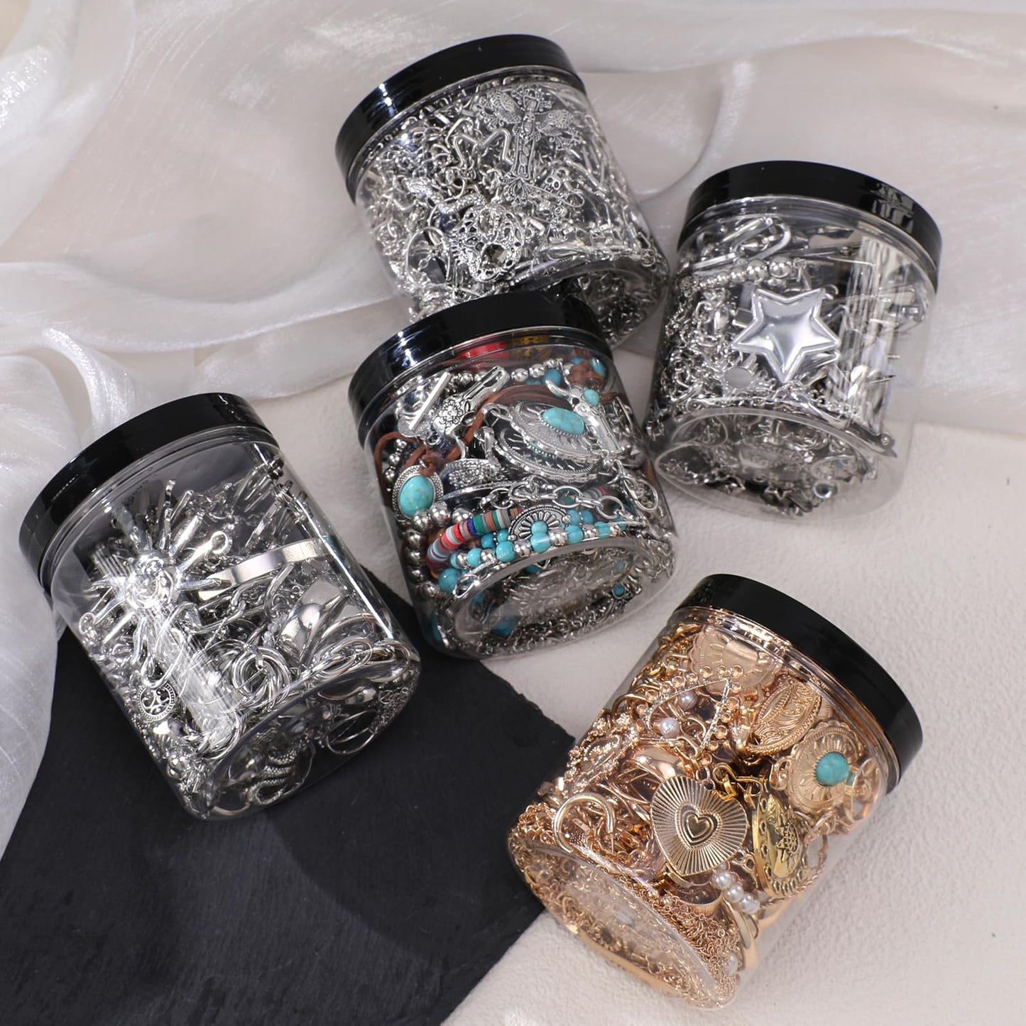 Mystery Jewelry Jar for Women - Surprise Jewelry Box Vintage Gift Set Multi Style
