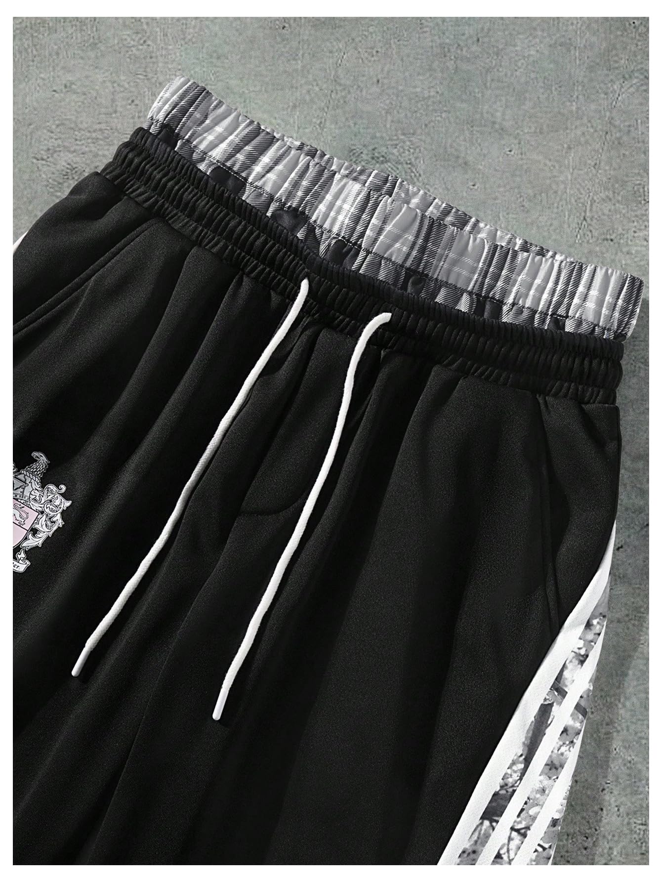 Men's Baggy Sweatpants Y2k Striped Side Wide Leg Pants Streetwear