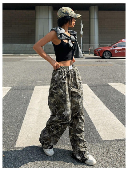 Women's Camo Baggy Cargo Sweatpants