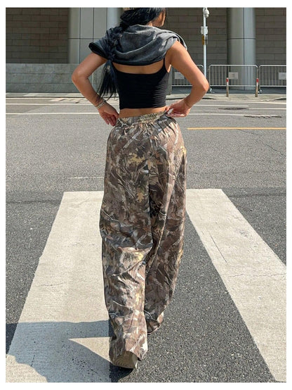 Women's Camo Baggy Cargo Sweatpants