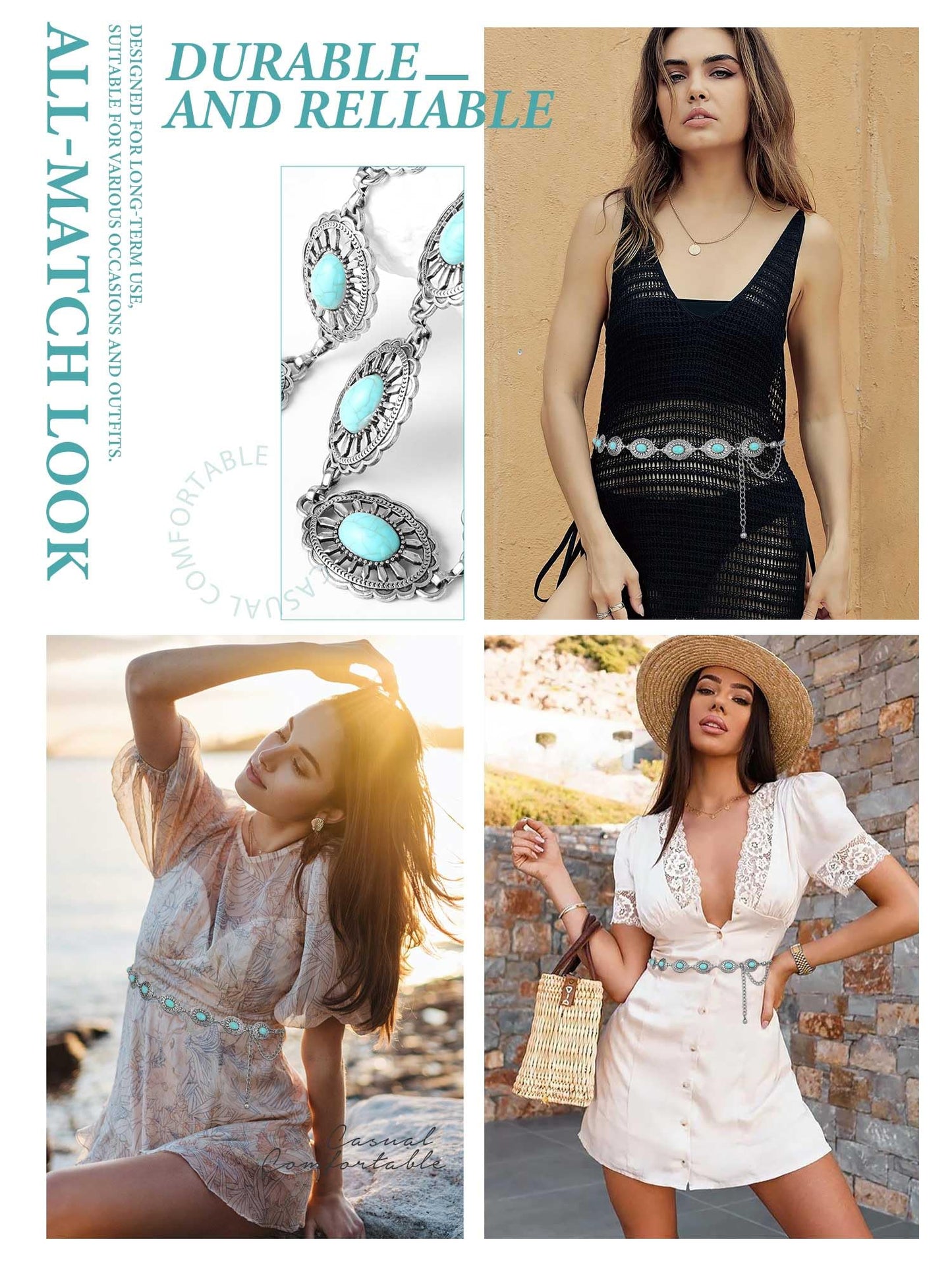 Metal Waist Chain Link Belt