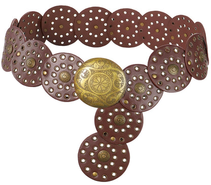 Wide Disc Vintage Chunky Waist Belt