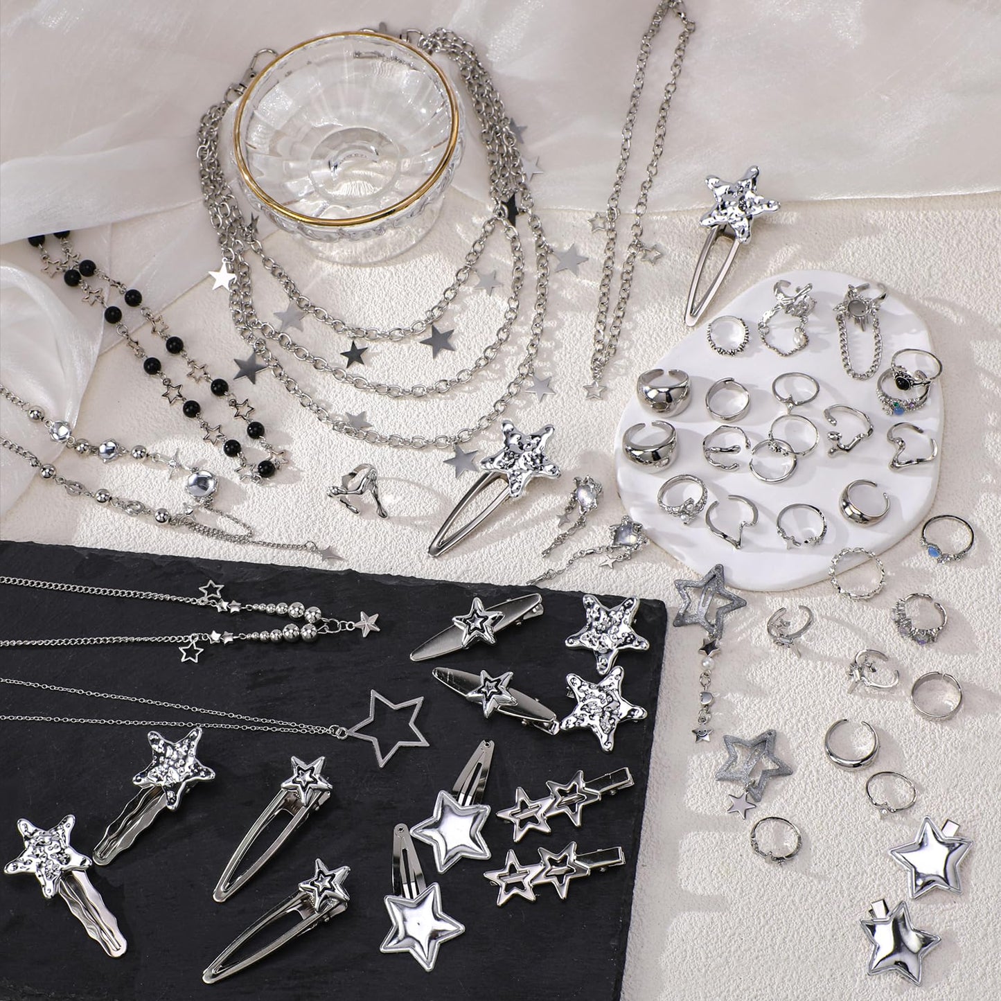 Mystery Jewelry Jar for Women - Surprise Jewelry Box Vintage Gift Set Multi Style