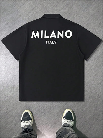 Men's Striped Button Down top