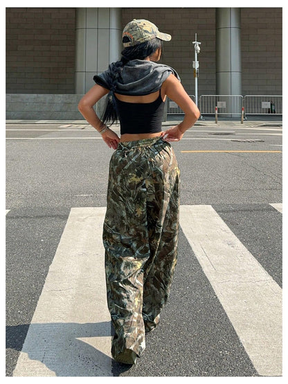 Women's Camo Baggy Cargo Sweatpants