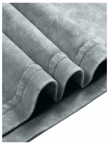 SOLY HUX Men's Letter Print Graphic T Shirt Short Sleeve Round Neck Summer Tee Tops