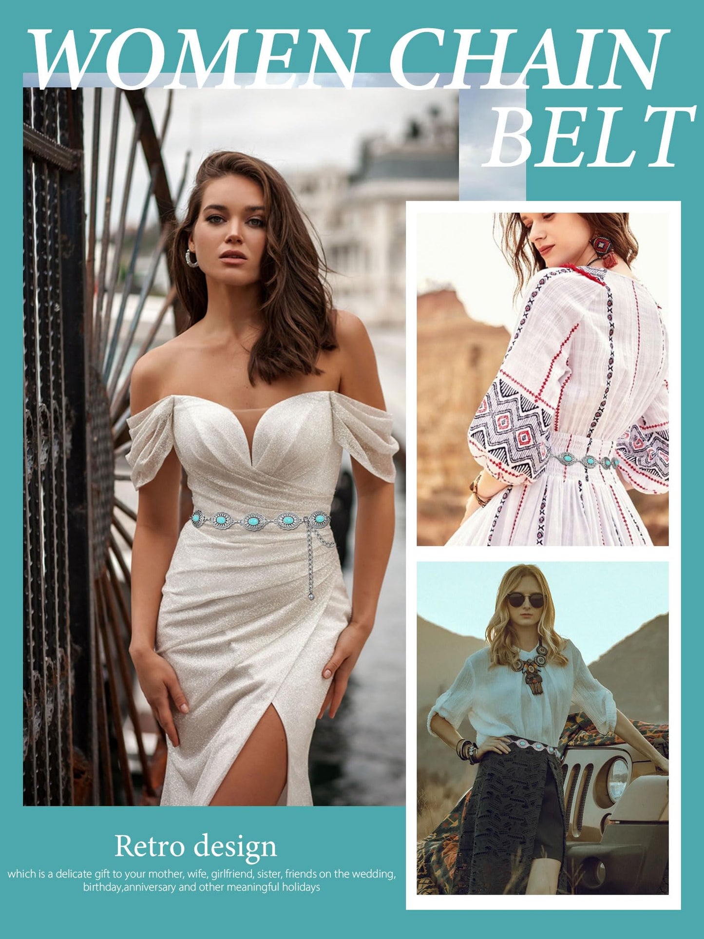 Metal Waist Chain Link Belt