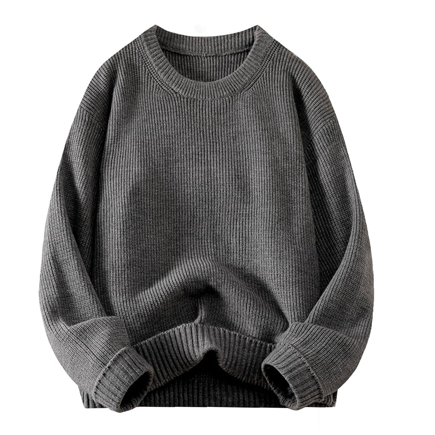 Mens Oversized Sweater Unisex Long Sleeve Cable Knit Sweaters
