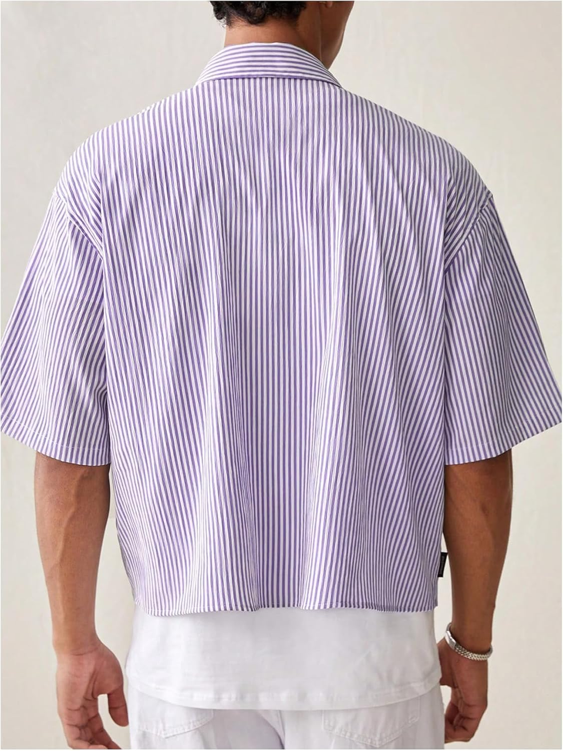Men's Striped Button Down top