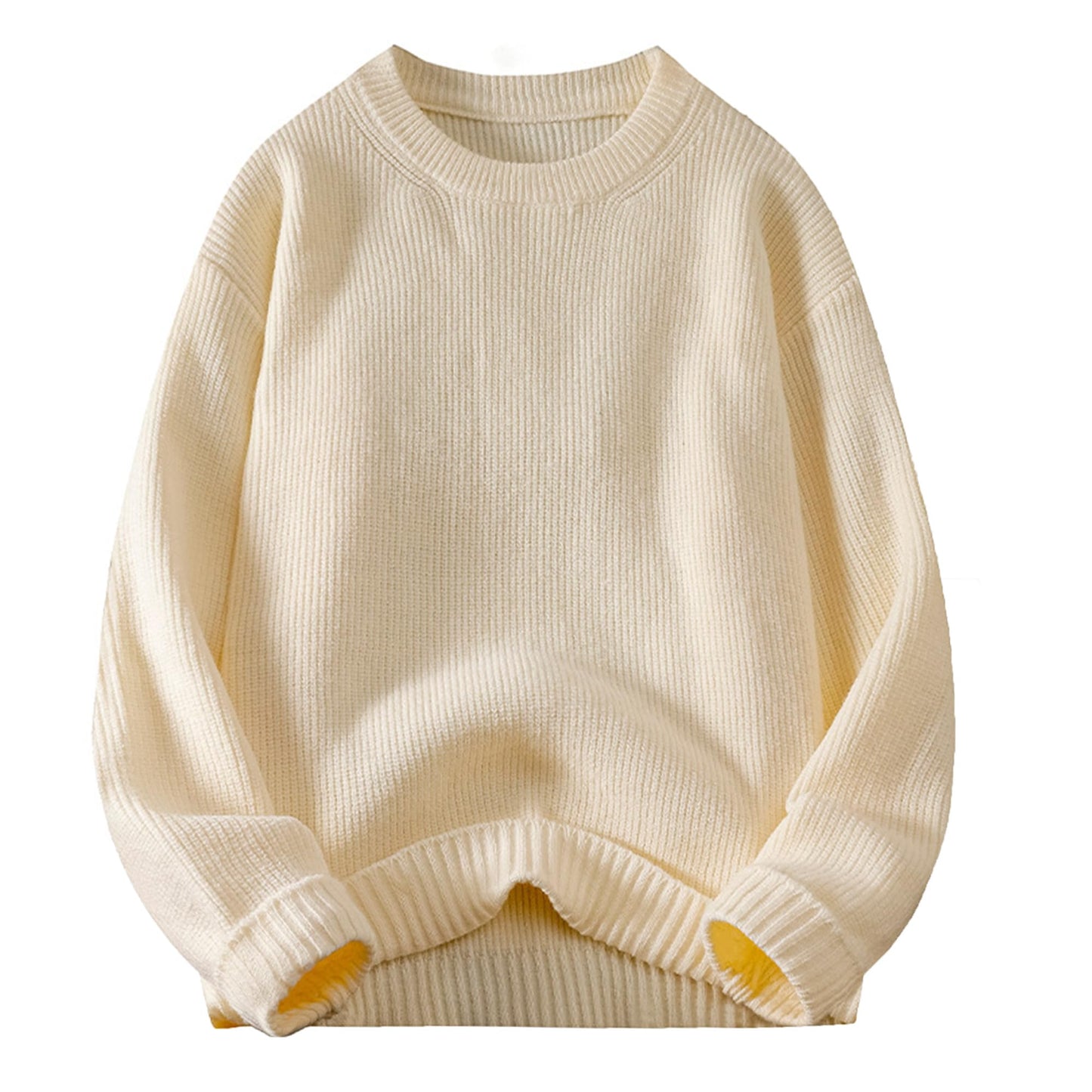 Mens Oversized Sweater Unisex Long Sleeve Cable Knit Sweaters