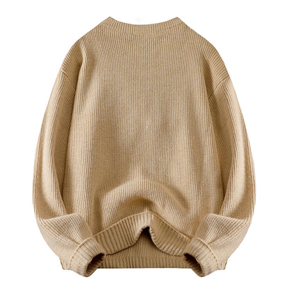 Mens Oversized Sweater Unisex Long Sleeve Cable Knit Sweaters