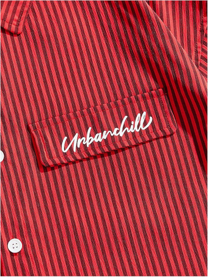 Men's Striped Button Down top