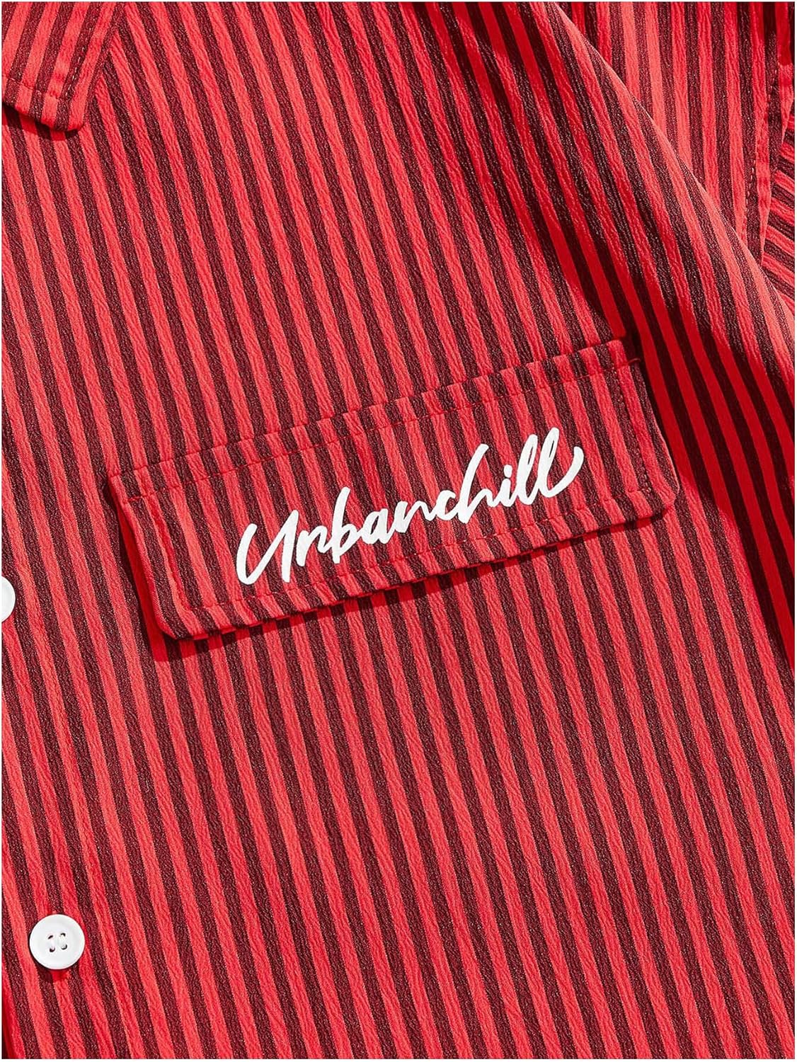 Men's Striped Button Down top