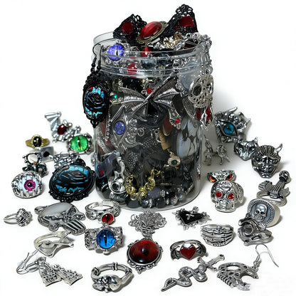 Mystery Jewelry Jar for Women, Gothic Witchy Jewelry Gift Set
