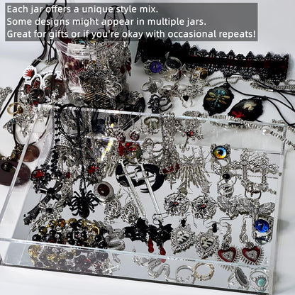 Mystery Jewelry Jar for Women, Gothic Witchy Jewelry Gift Set