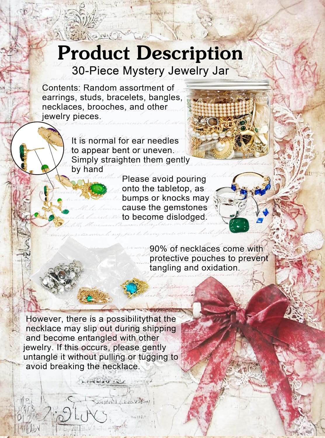 Mystery Jewelry Jar 30 peice